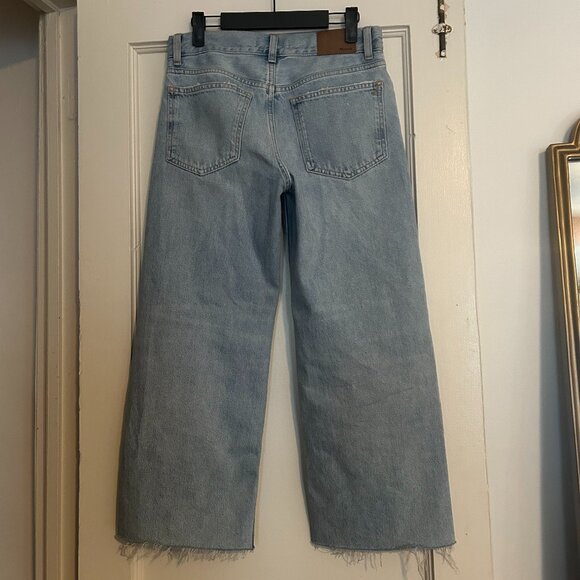 Madewell Low-Slung baggy Crop Jeans (Size 24 Petite) - Picture 5 of 7
